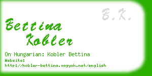 bettina kobler business card